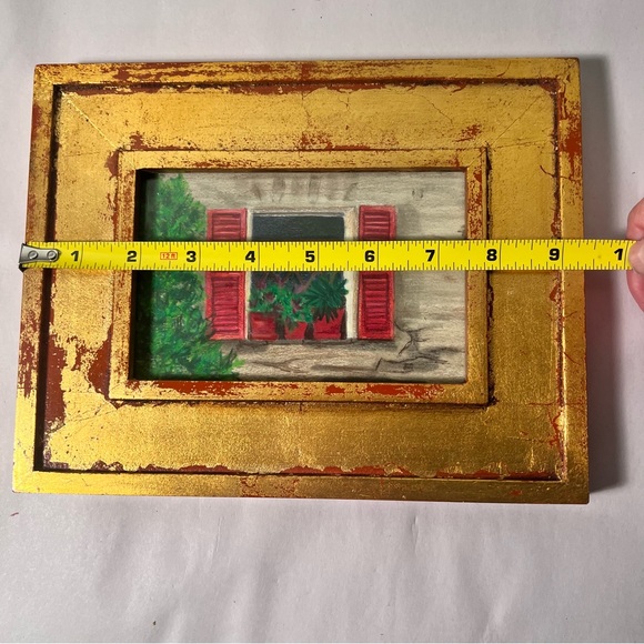 Gold red wood frame Holiday - Picture 7 of 9